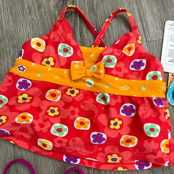NWT| Baby Girl Swim Tops Lot - Picture 3 of 7